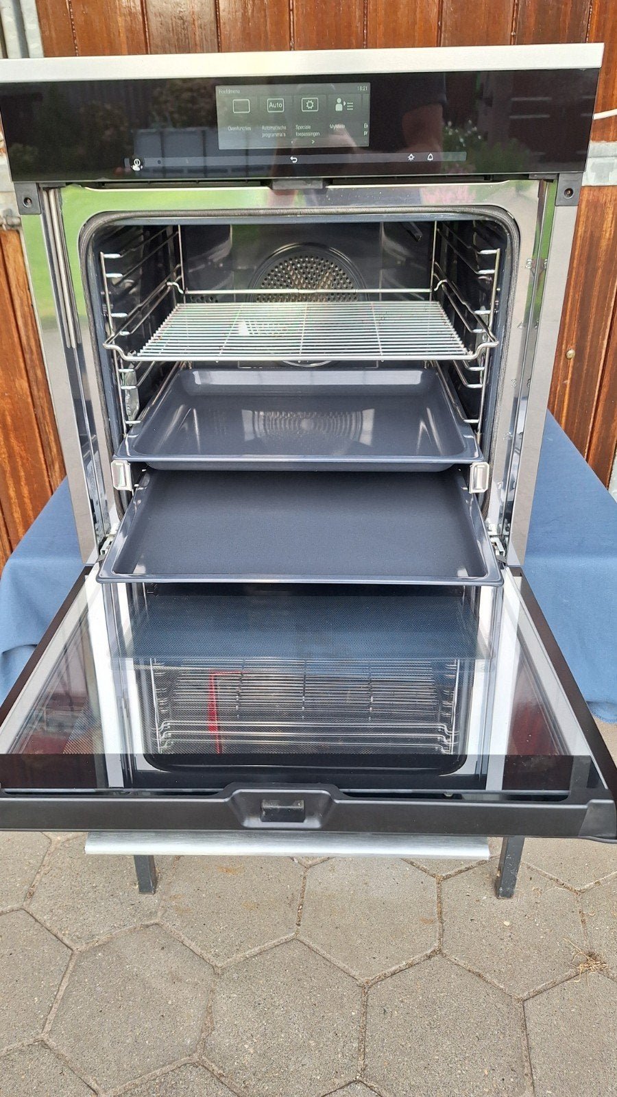 luxe uitgebreide grote Miele oven 60cm x 60cm H6860BP, Witgoed en Apparatuur, Ovens, Ophalen, Hete lucht, Zo goed als nieuw, Oven met grill