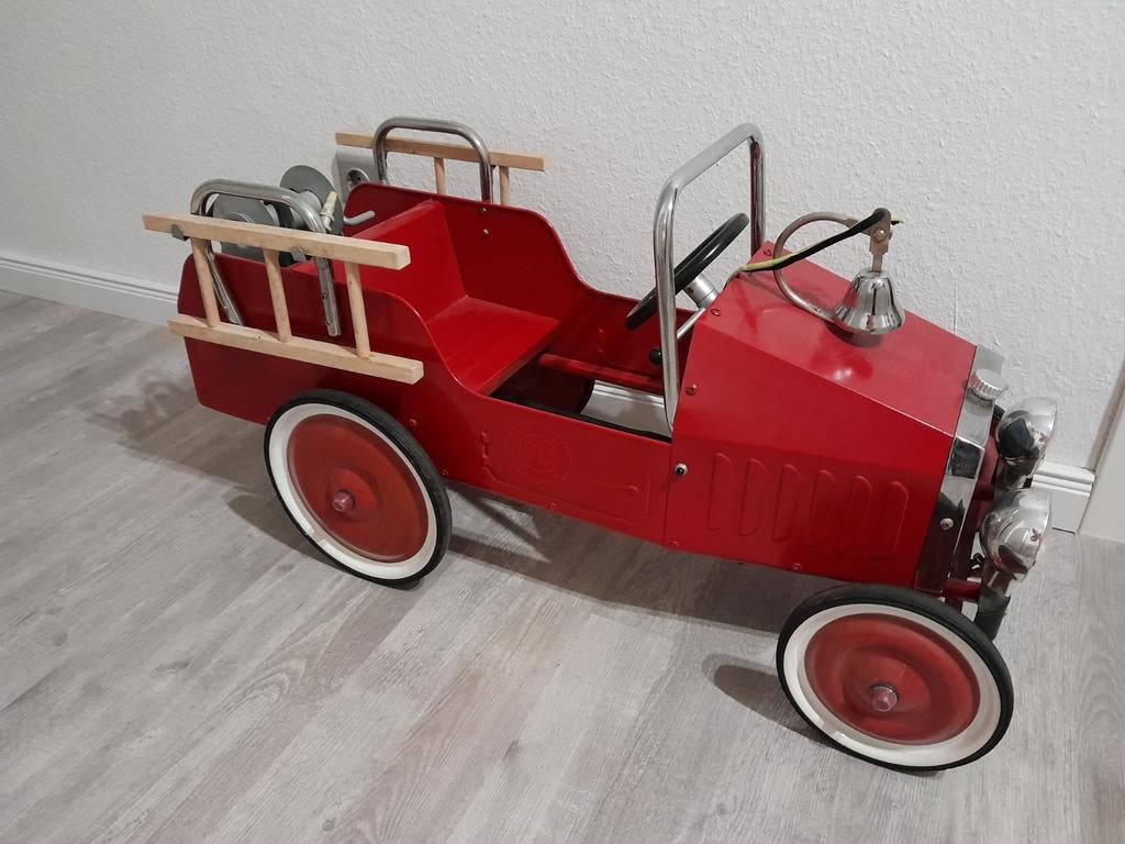 Brandweer, trapauto, vintage, kinderen fiets, Ophalen, Gebruikt, Minder dan 16 inch