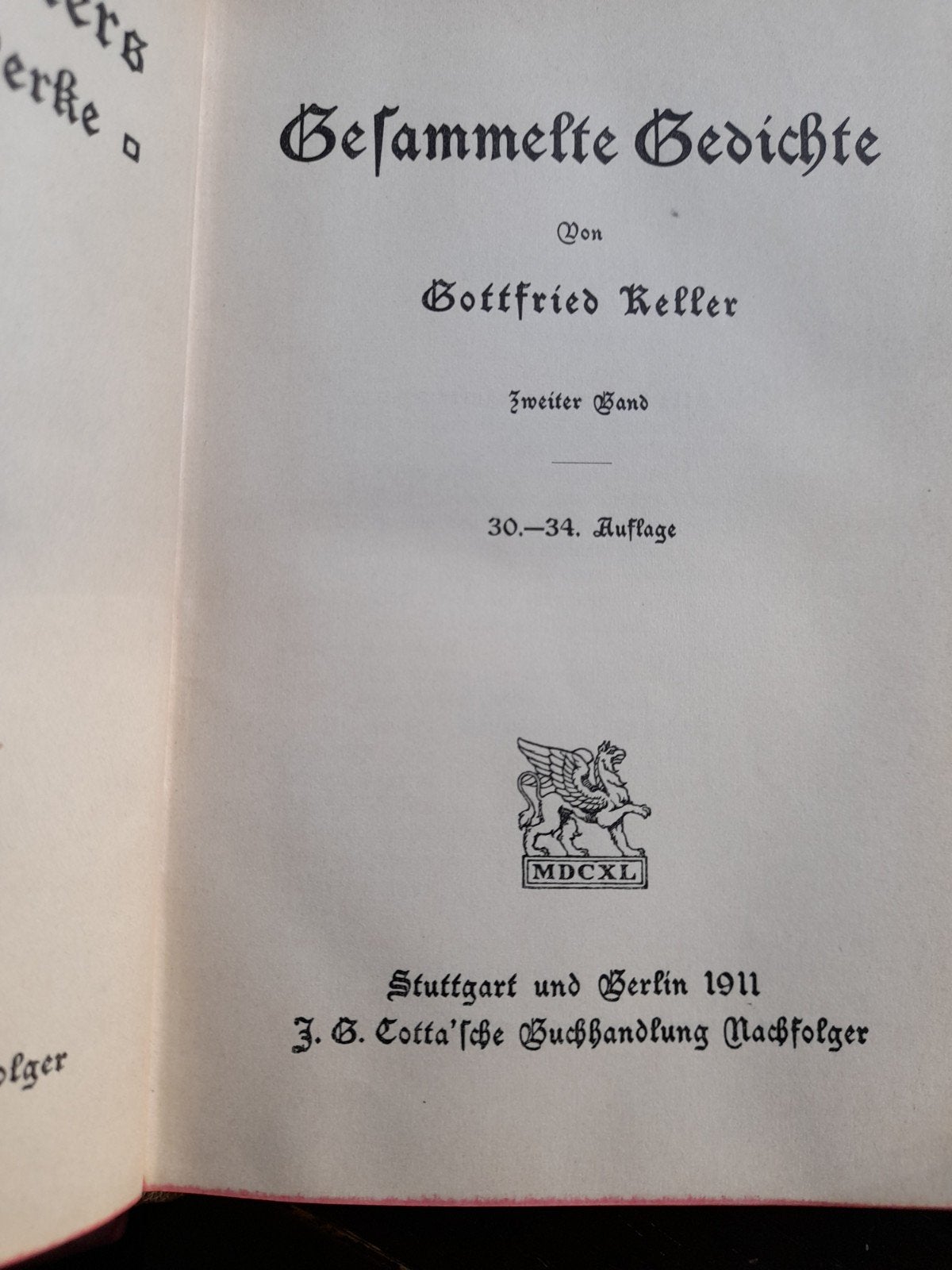 Foto 4 van Gottfried Keller - Verzamelde Werken (10 delen, 1911)