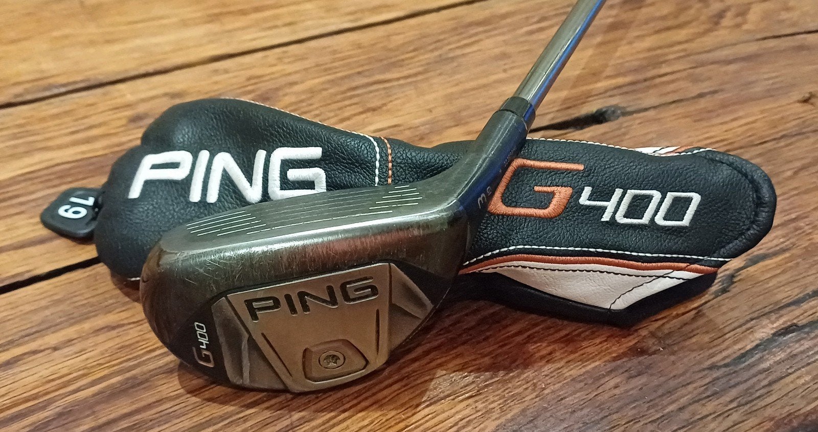 Ping G400 3 hybride 3 19 graden met stiff shaft, Ophalen of Verzenden, Gebruikt, Club, Ping