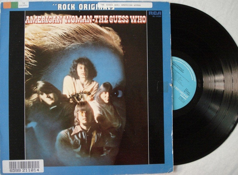 The Guess Who - American woman, Cd's en Dvd's, Vinyl | Rock, LP, Gebruikt, Overige genres, Ophalen of Verzenden