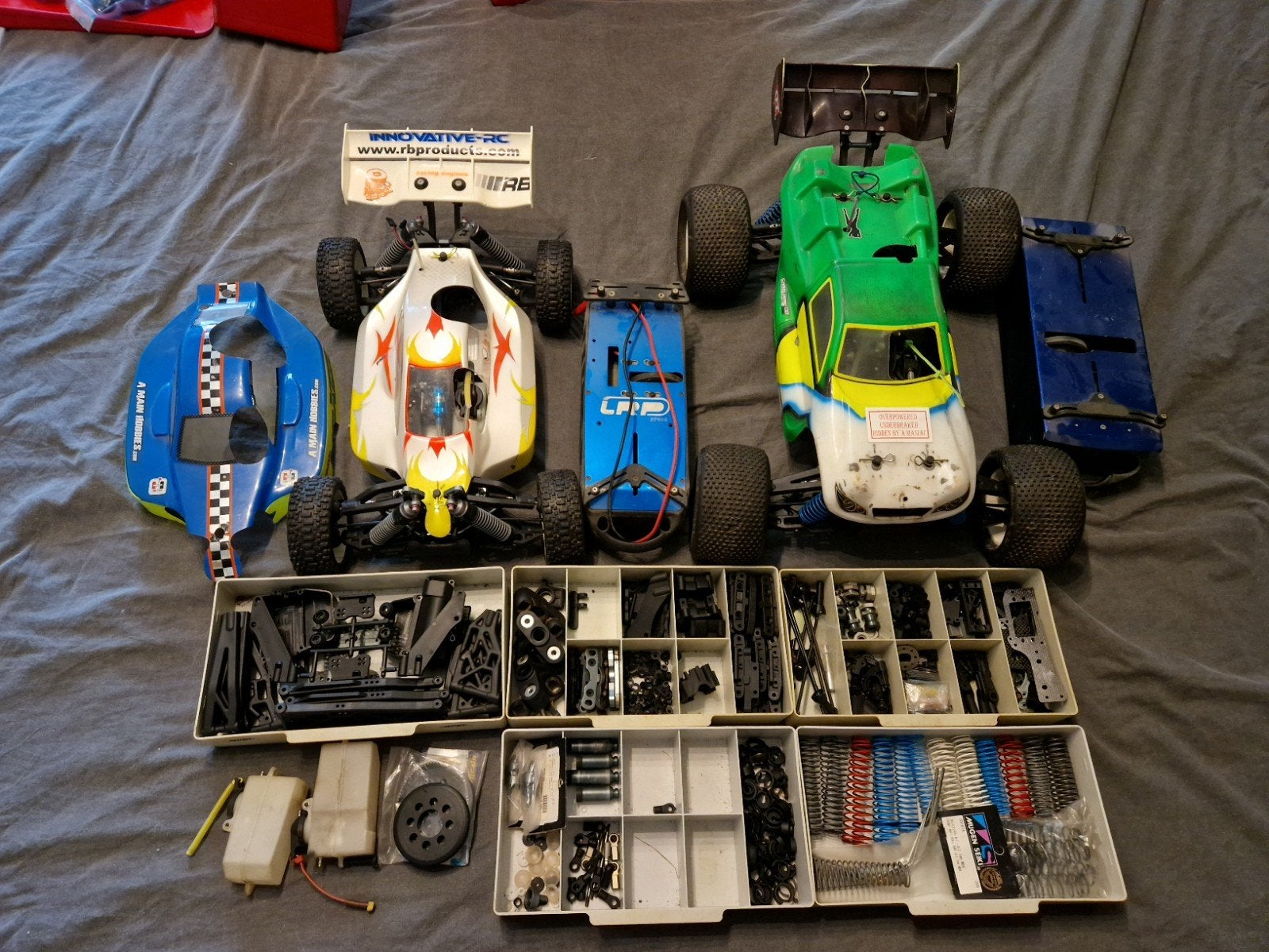 Mugen MBX5-T & MBX5-R Prospec uitvoeringen., Gebruikt, Auto offroad, Ophalen of Verzenden, Nitro