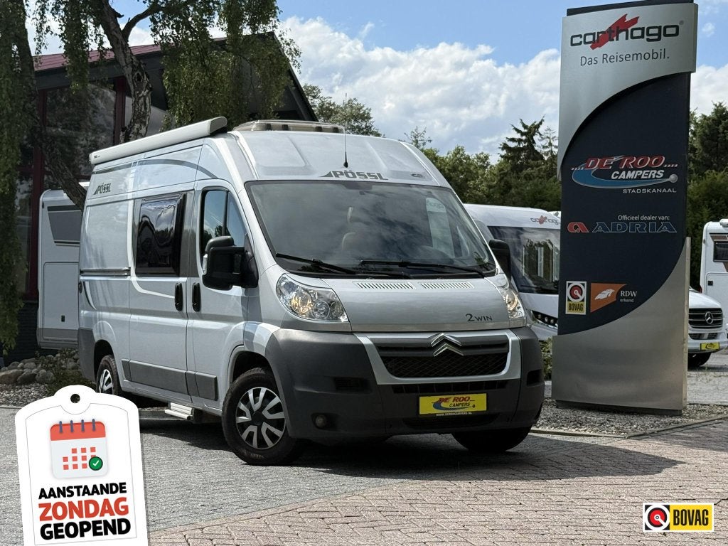 7 dagen OPEN - Pössl 2win 540 Super compact! - ACTI, Caravans en Kamperen, Campers, Luifel, Chemisch toilet, Pössl, Tot en met 2