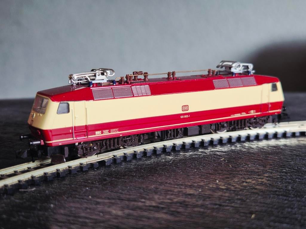 Fleischmann 7350 E-loc BR-120 DB N-spoor, Gebruikt, Fleischmann, Ophalen of Verzenden, Gelijkstroom