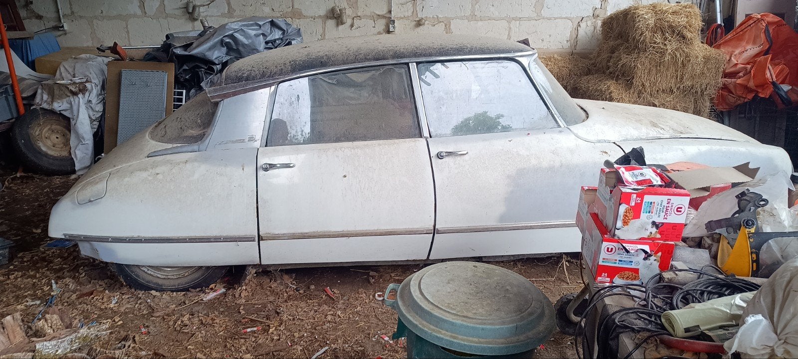 Schuurvondst Citroën ds 20 halfautomaat, Overige kleuren, Citroën, Leder, Bruin