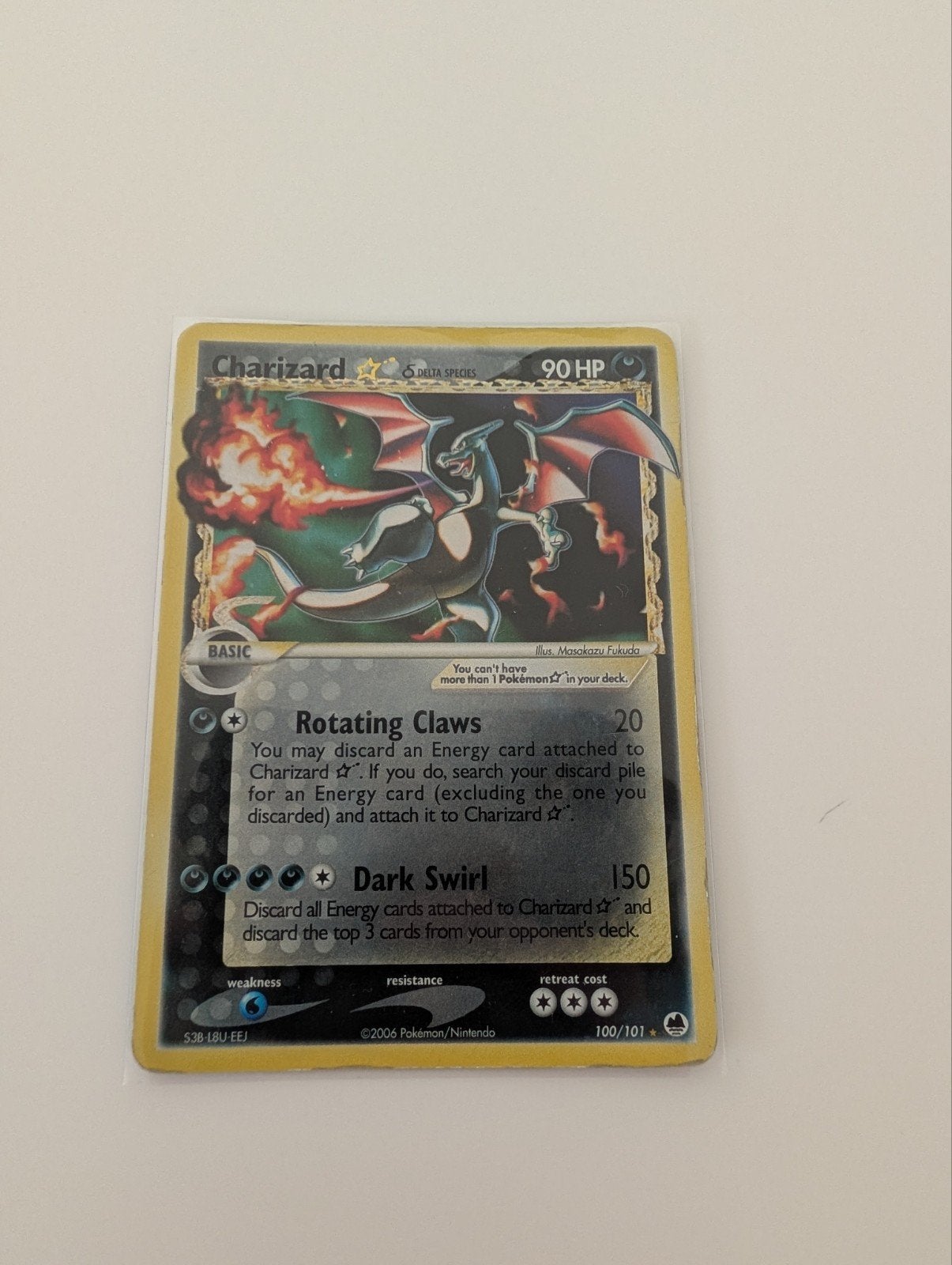 Charizard goldstar, Ophalen of Verzenden, Gebruikt