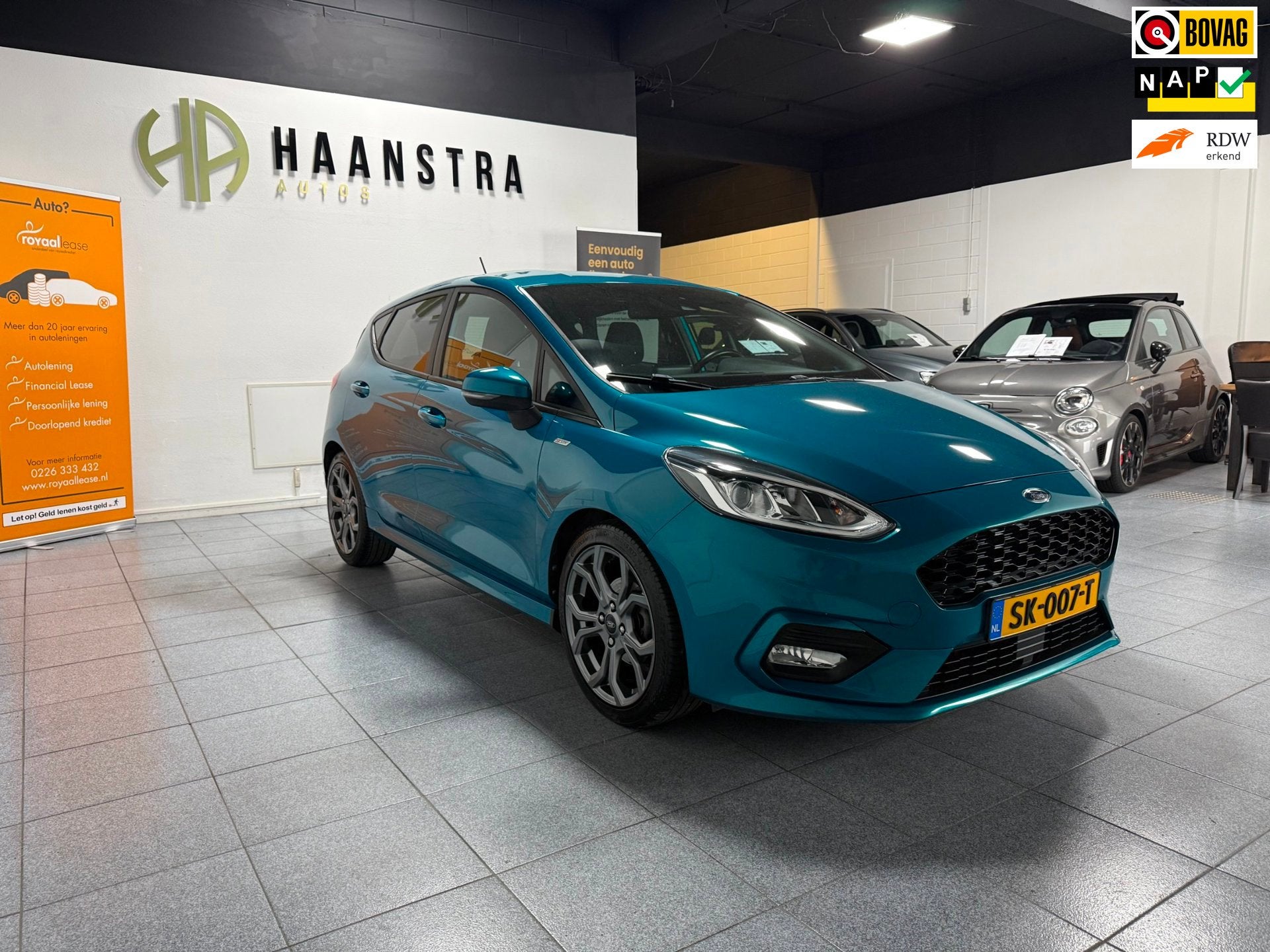 Ford Fiesta 1.0 EcoBoost ST-Line B&O 100 PK 5D NL Auto! NAP, Voorwielaandrijving, Blauw, 100 pk, Origineel Nederlands