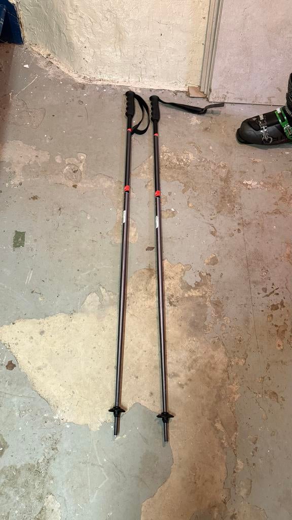 Komperdell Carv Titanal Skistokken 130cm, Sport en Fitness, Gebruikt, Stokken, 100 tot 140 cm, Carve