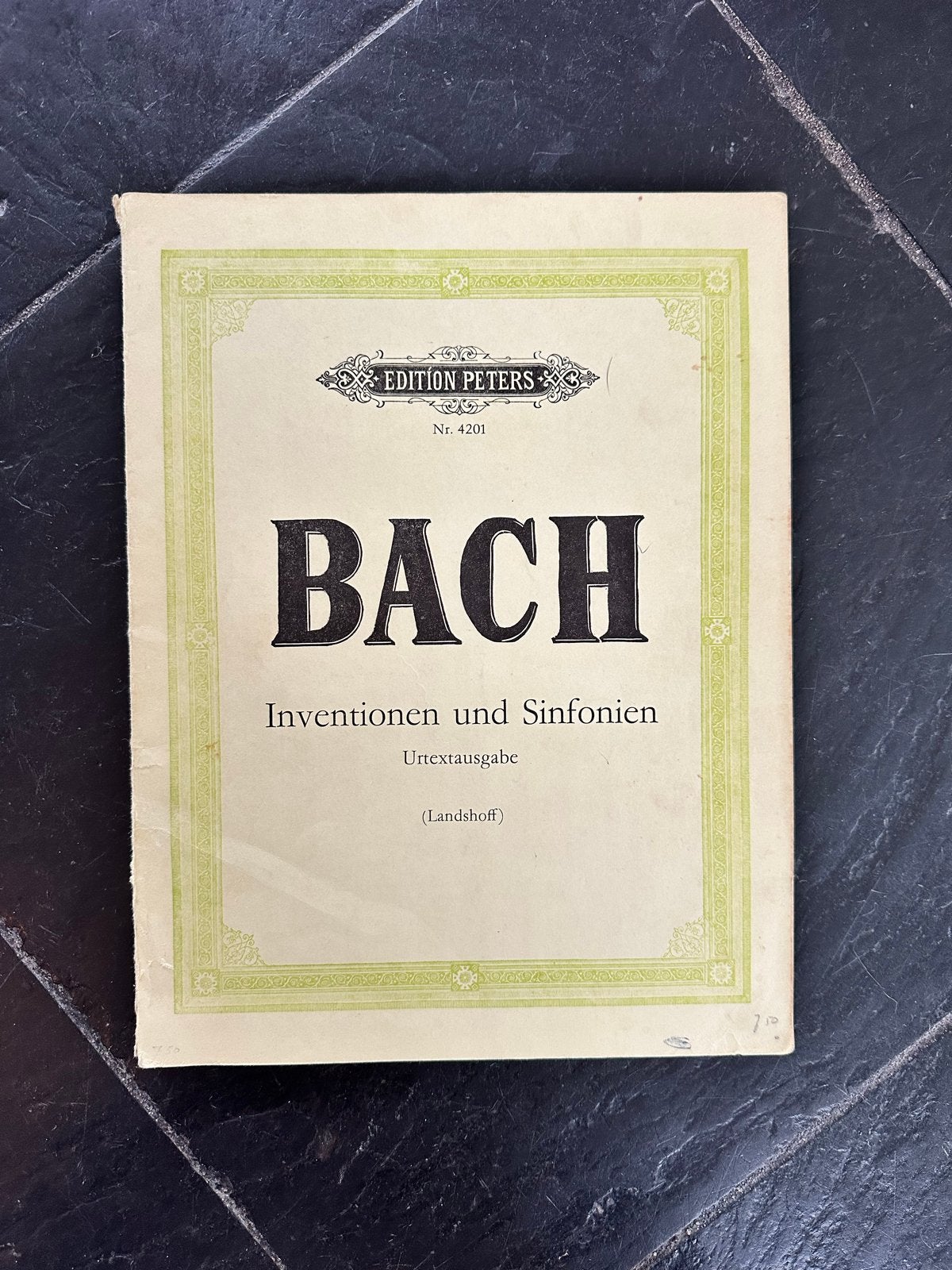 Bach: Inventies en Sinfonieën - Edition Peters Nr. 4201, Gebruikt, Klassiek, Ophalen of Verzenden, Artiest of Componist