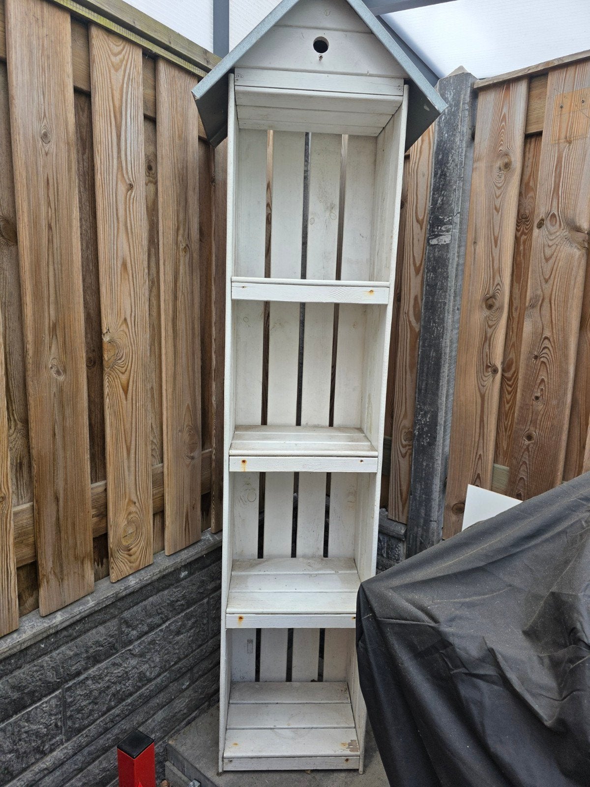 tuinkast hout, Tuin en Terras, Ophalen, Gebruikt, Hout, Overige typen