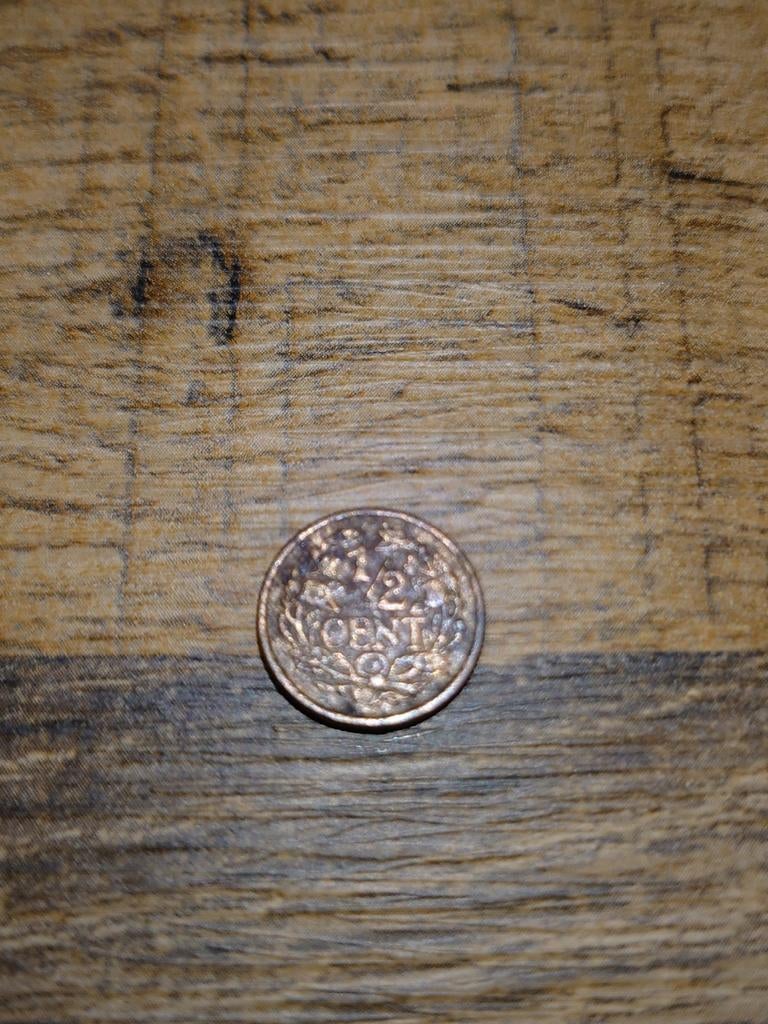 Een halve cent (½) van het Koninkrijk der Nederlanden, Ophalen of Verzenden