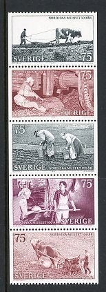 Zweden- 1973- serie = motief Dieren - Koe & Paard, Ophalen of Verzenden, Zweden, Postfris