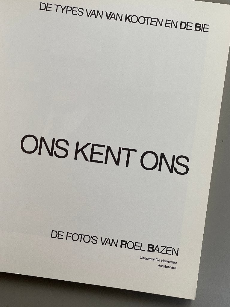 De typen van van Kooten en De Bie Ons kent ons, Ophalen of Verzenden, Zo goed als nieuw