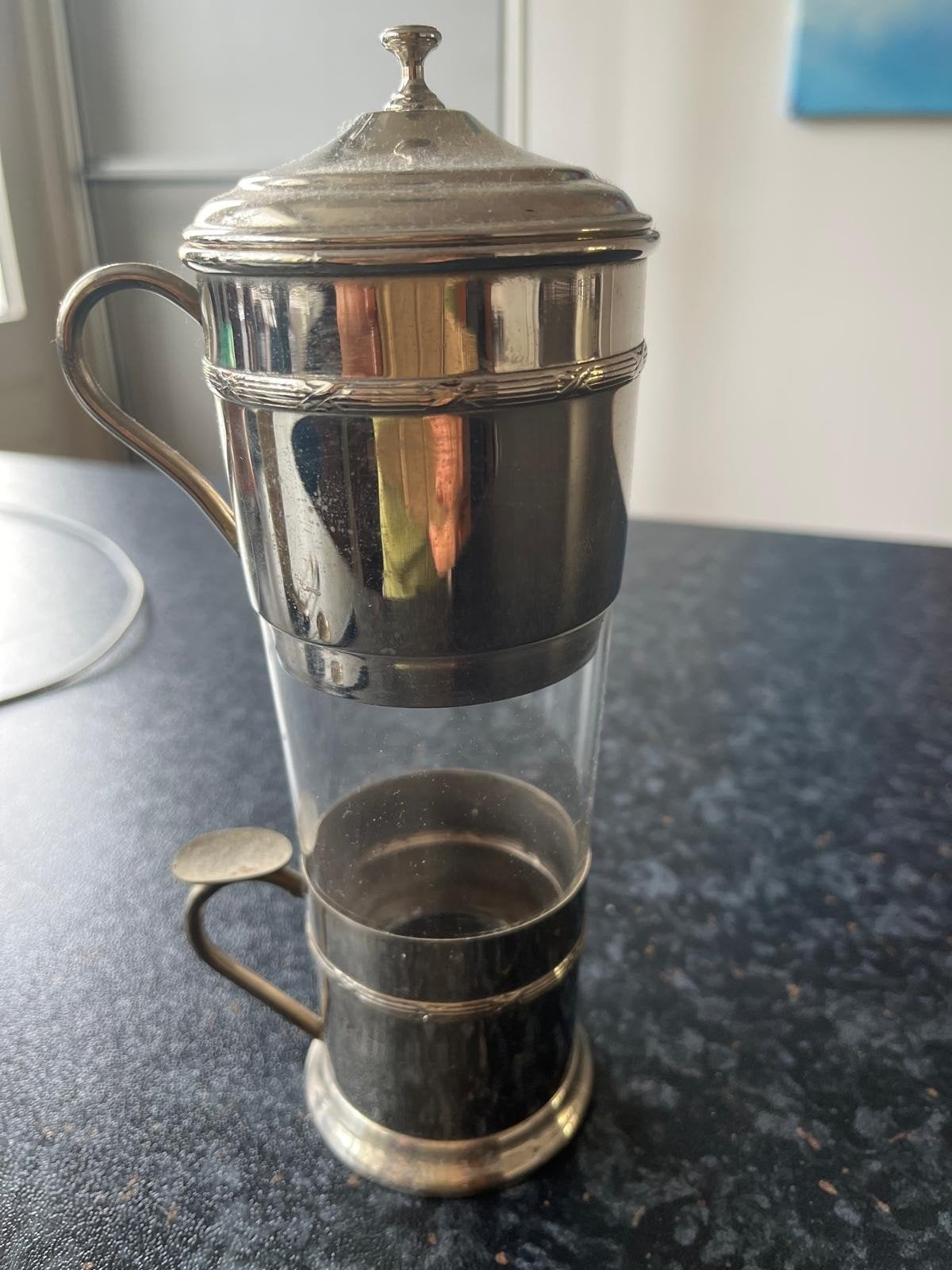 Antieke Art Deco Eenpersoons Cafetière / Druppelkoffiezetter, Ophalen