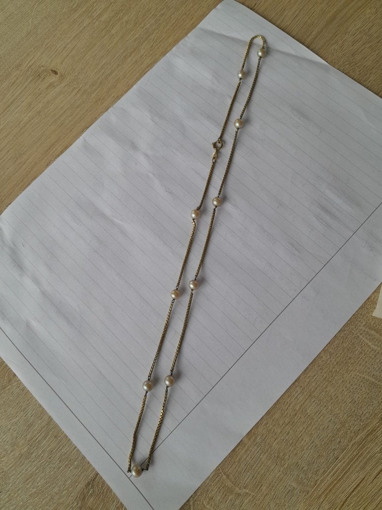 Ketting, Ophalen of Verzenden, Gebruikt, Goud, Overige materialen