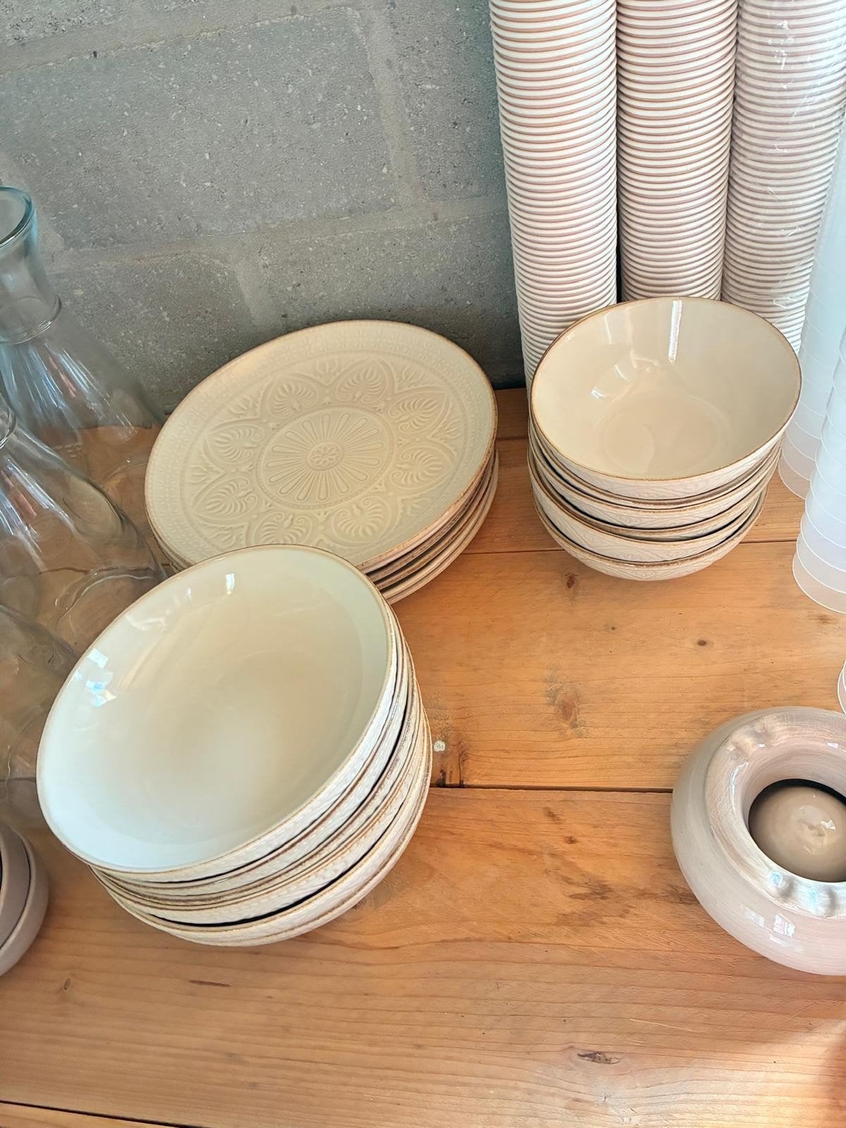 6 delig landelijk servies ibiza boho, Ophalen, Nieuw, Landelijk/Boerenbont, Compleet servies