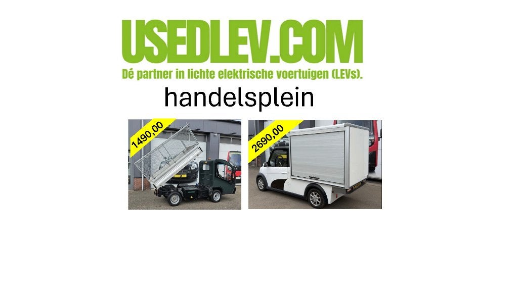 Elektrische opknap voertuigen L7e cu, Auto's, Euro 5, 15 pk, Zwart, 2 stoelen