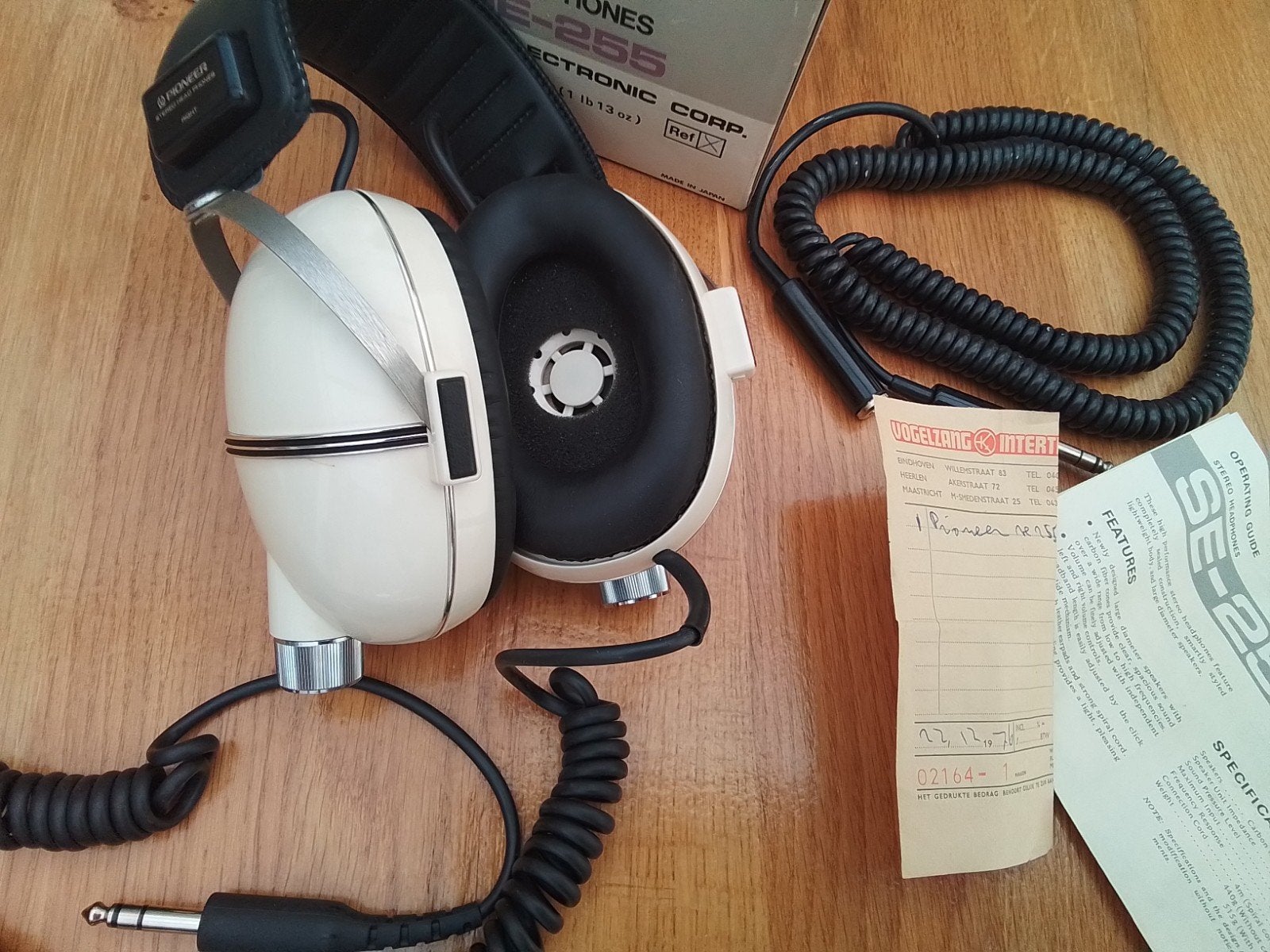 ZGAN VINTAGE koptelefoon Pioneer SE-255, hoofdtelefoon, Ophalen of Verzenden, Zo goed als nieuw, Overige merken