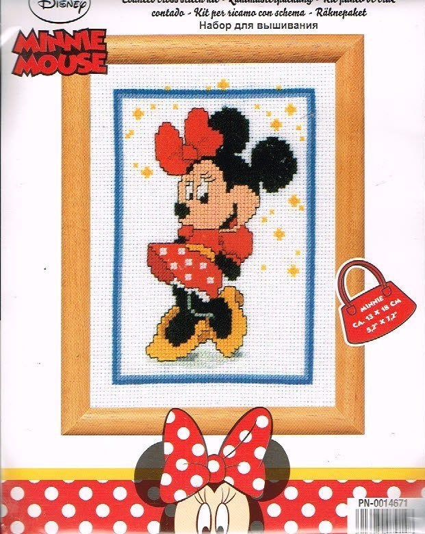 Cado disney borduurpakket, MINI MOUSE op=op, Ophalen of Verzenden, Nieuw, Handborduren, Borduurpakket