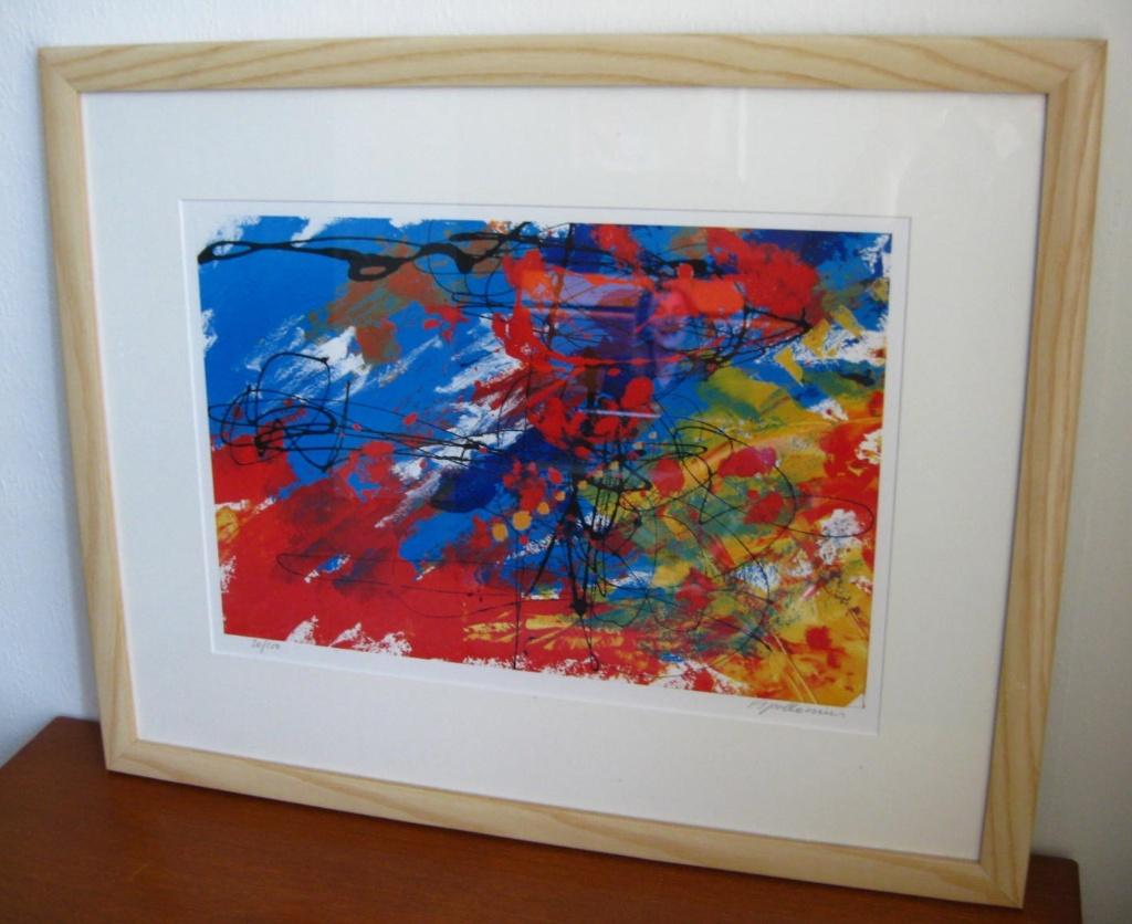 litho Apollonius Konijnenburg gesigneerd - abstract, Abstract, Gelimiteerde oplage, Ophalen of Verzenden, Lithografie