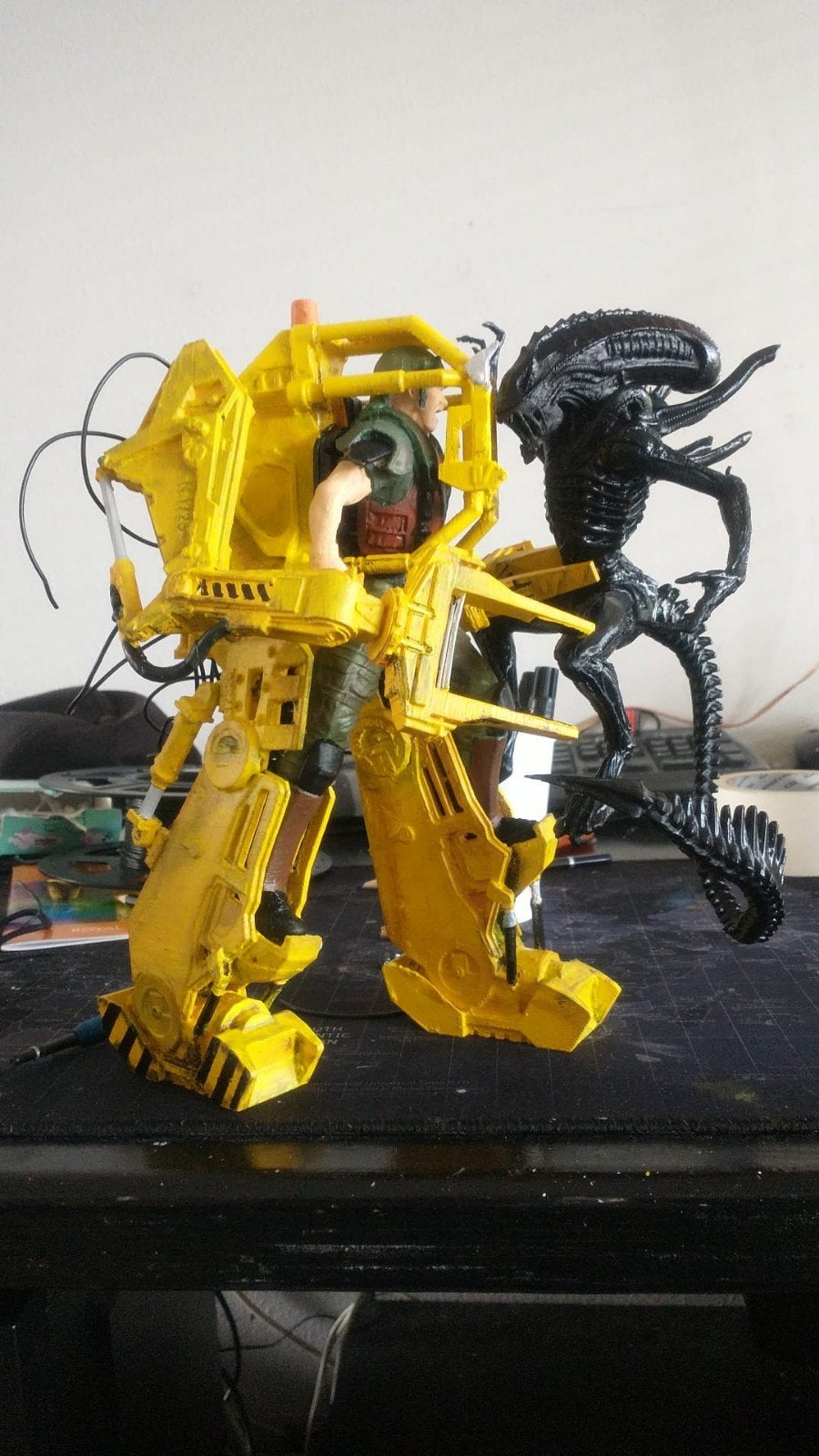 3D geprinte Alien vs Power Loader 35cm hoog, Verzamelen, Ophalen of Verzenden, Nieuw