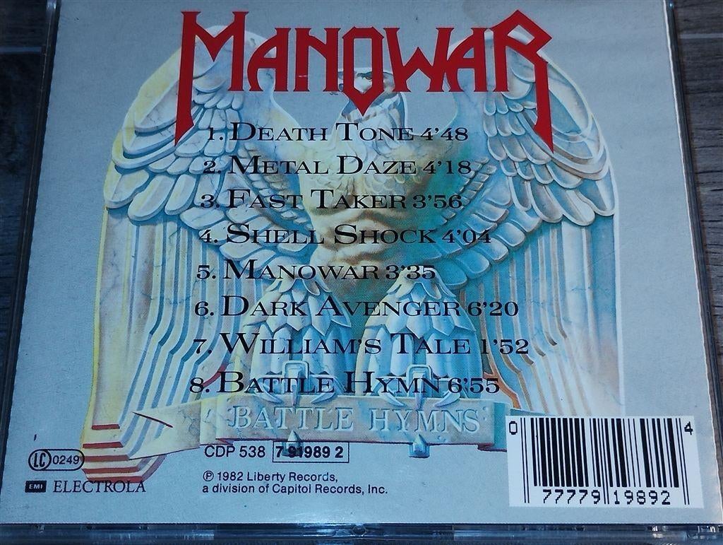 Manowar ‎- Battle Hymns, Ophalen of Verzenden, Zo goed als nieuw