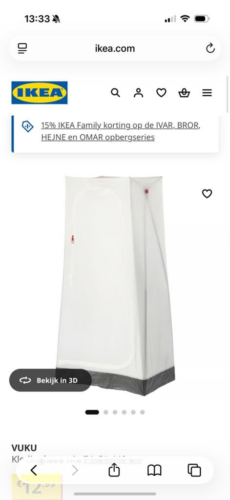 2X Vuku ikea kledingkasten, Ophalen, Zo goed als nieuw