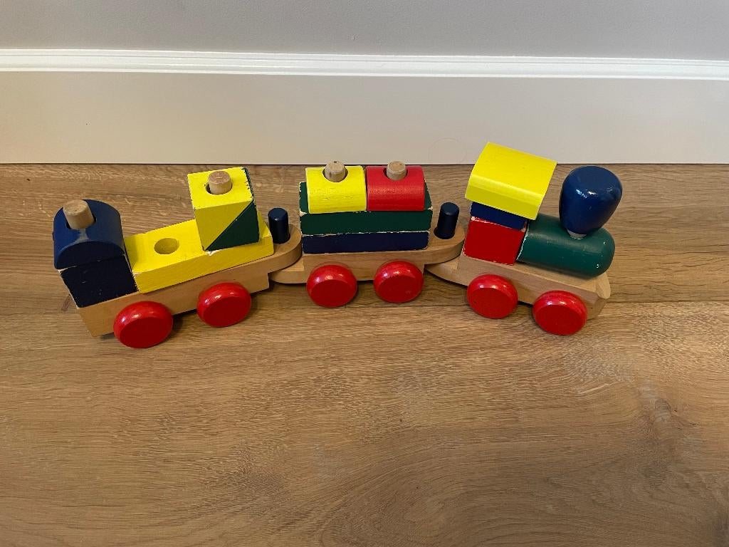 Houten trein Kado verjaardag Sint Kerst, Ophalen, Gebruikt