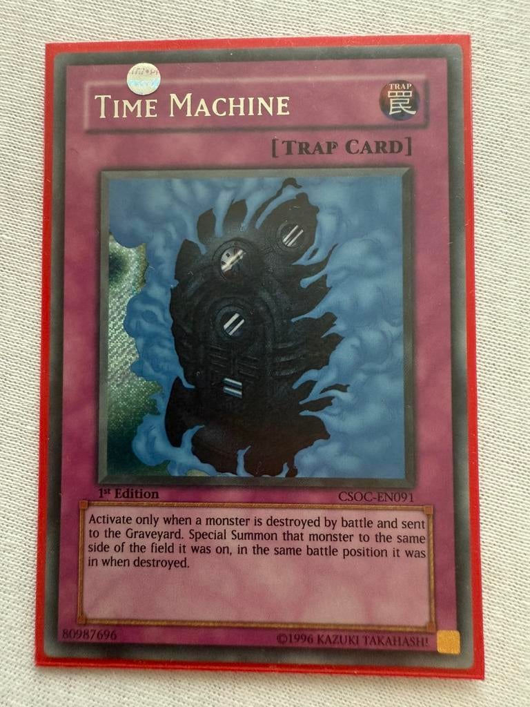 Time Machine yugioh Secret Rare, Verzenden, Nieuw, Losse kaart, Foil