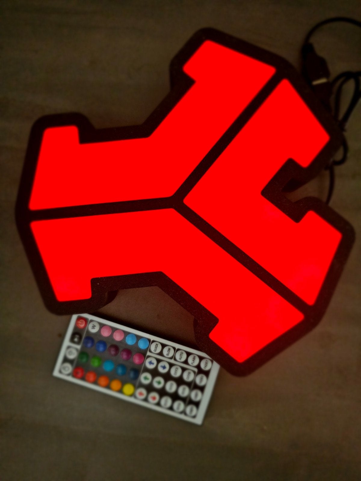 Defqon 1 lightbox met RGB LED en Afstandsbediening, Meerkleurig, Nieuw, Kunststof, Ophalen of Verzenden