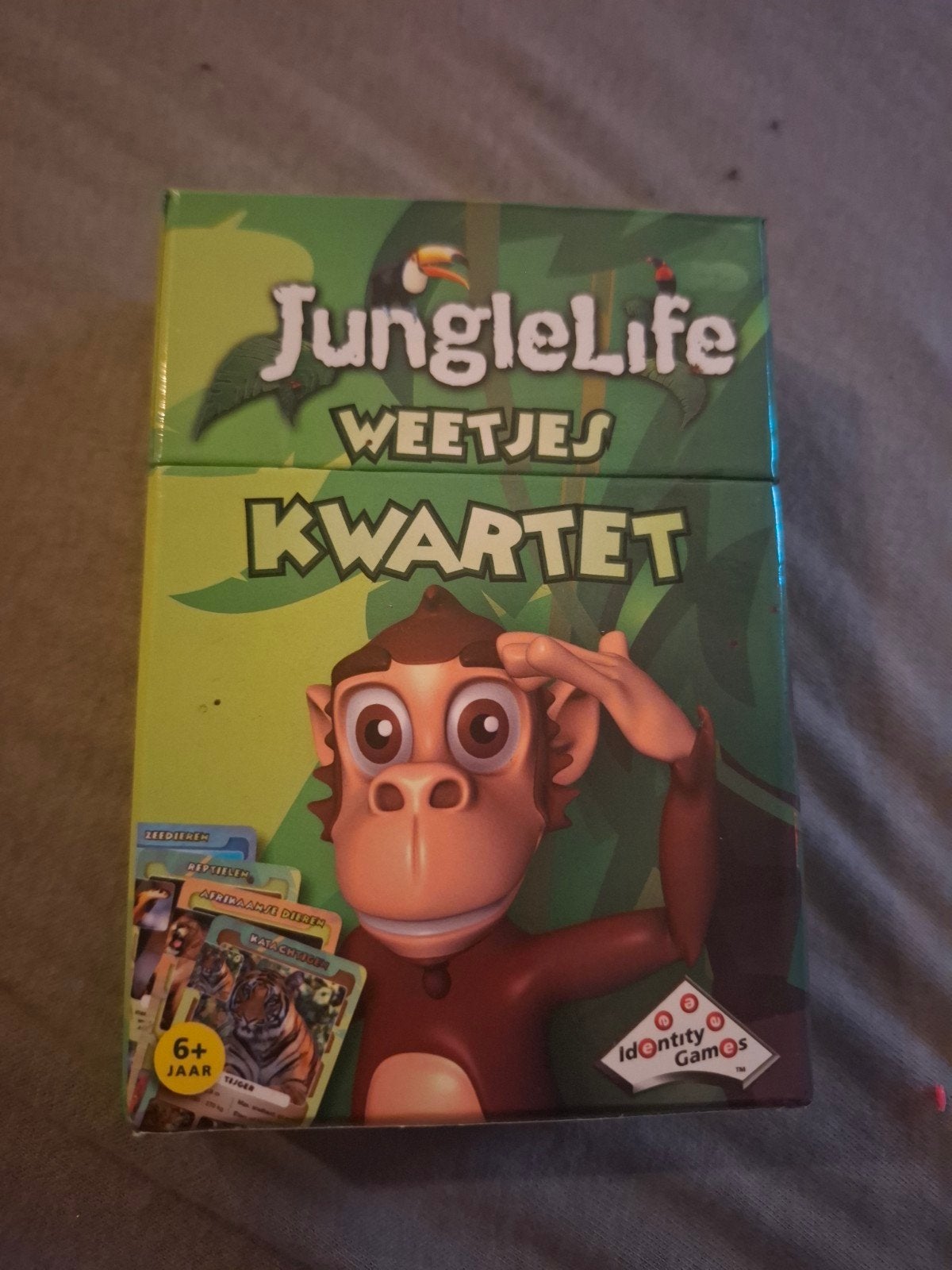 JungleLife Weetjes Kwartet - Educatief Kaartspel, Een of twee spelers, Ophalen, Gebruikt, Identity Games International BV