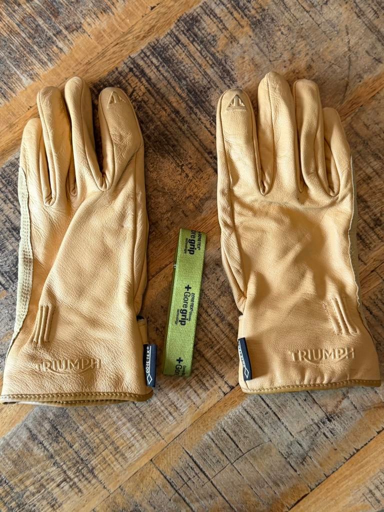 Triumph goretex leren handschoenen maat 8, Ophalen of Verzenden, Tweedehands, Handschoenen