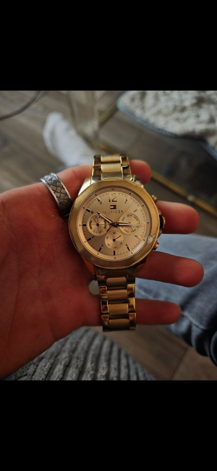 Mooi gouden Tommy Hilfiger horloge - 1 jaar oud, Ophalen
