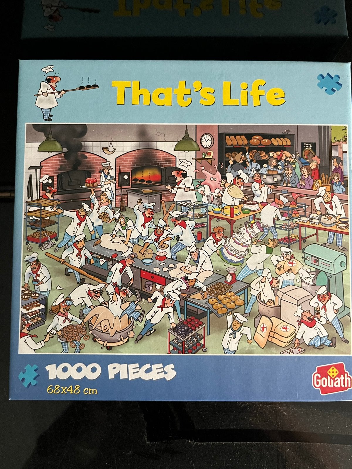 Goliath That's Life Puzzel - Bakkerij Chaos 1000 stukjes, Ophalen, 500 t/m 1500 stukjes, Zo goed als nieuw, Legpuzzel