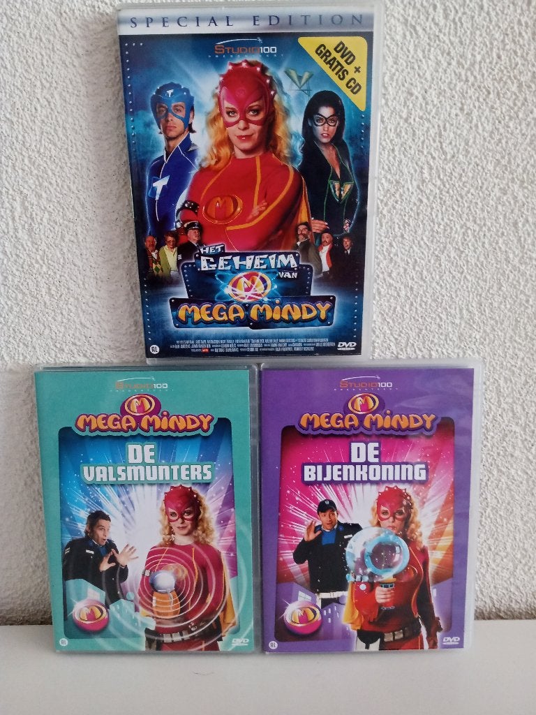 3 DVD'S van MEGA MINDY, Gebruikt, Alle leeftijden, Overige genres, Tv-serie