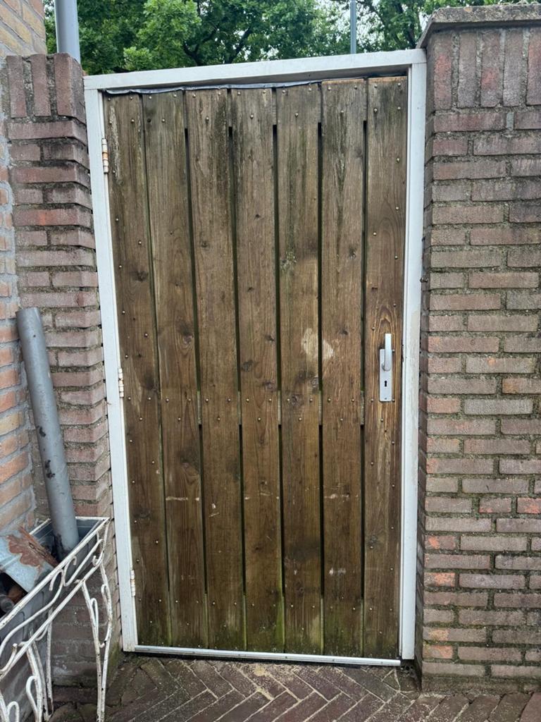 Stevige poort, Tuin en Terras, Ophalen of Verzenden, Hout, Minder dan 3 meter, 1 tot 2 meter
