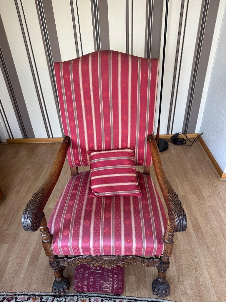 ANTIEKE FAUTEUIL LODEWIJK XIII STIJL, Antiek en Kunst, Antiek | Meubels | Stoelen en Banken, Ophalen