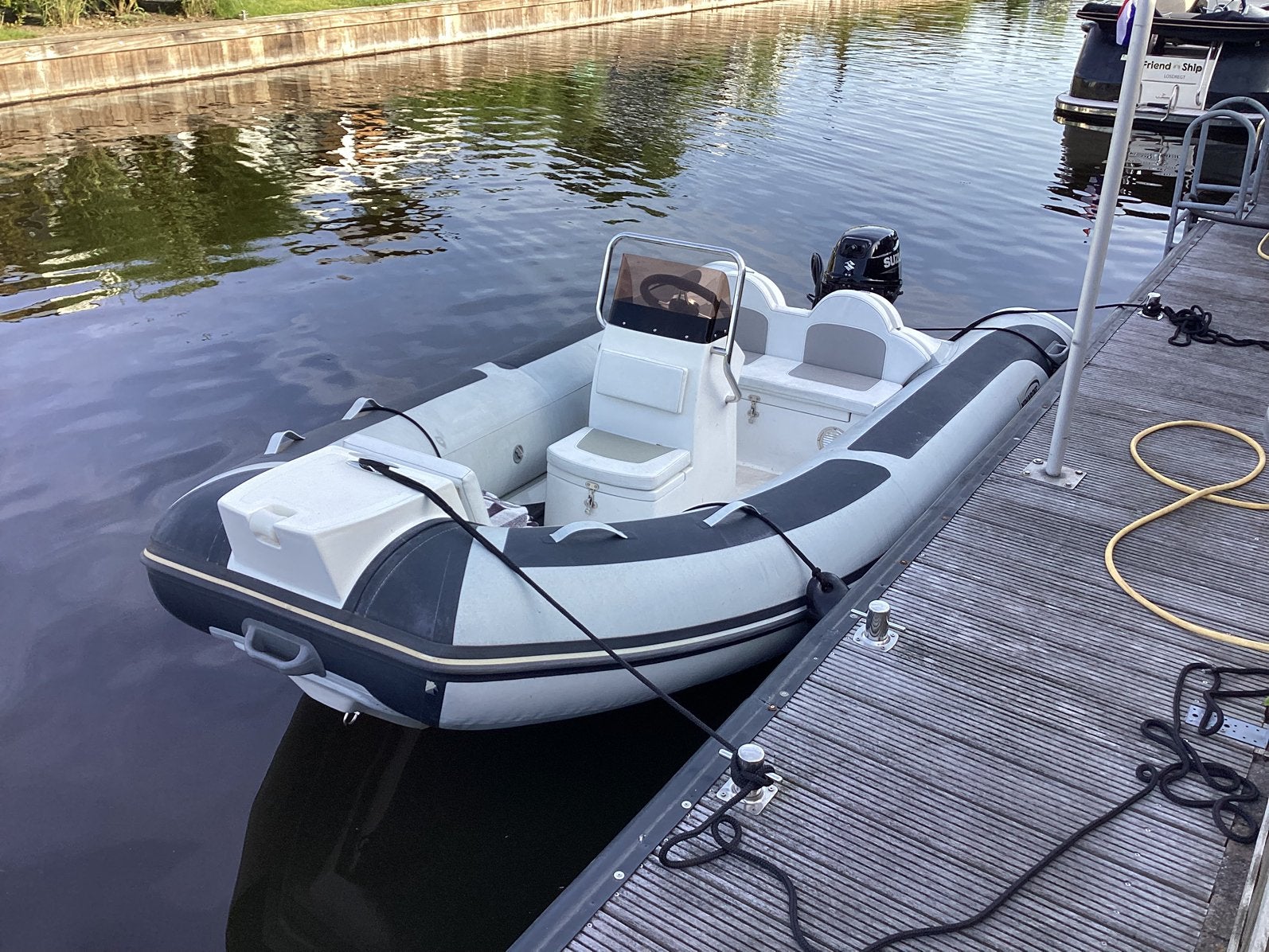Nimarine 410 rib met 20pk 4stroke suzuki zodiac, Ophalen, Zo goed als nieuw