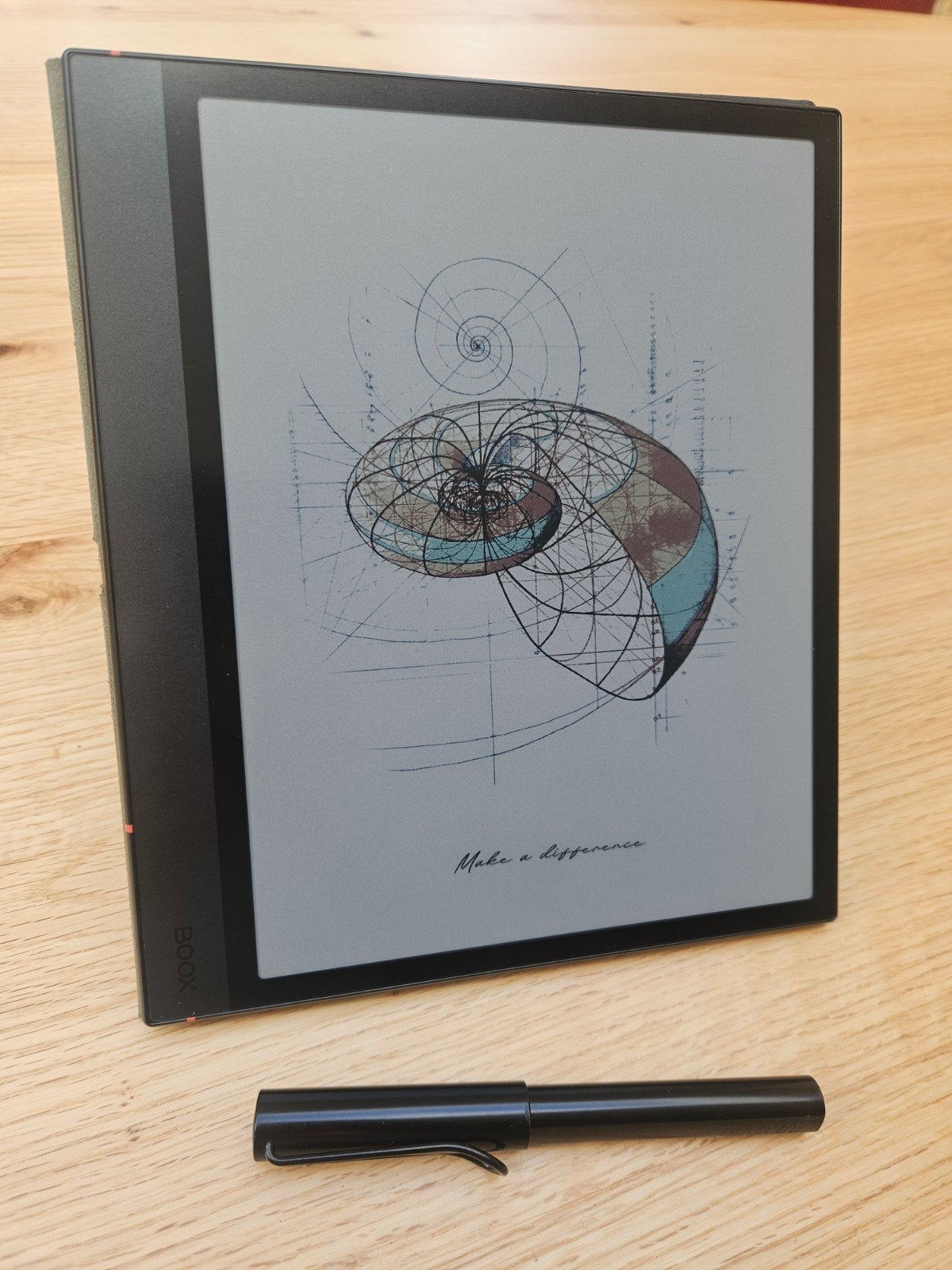 Boox Note Air 4C E-reader met hoes en pen 64GB, Boox, Ophalen of Verzenden, Zo goed als nieuw, 10 inch of meer