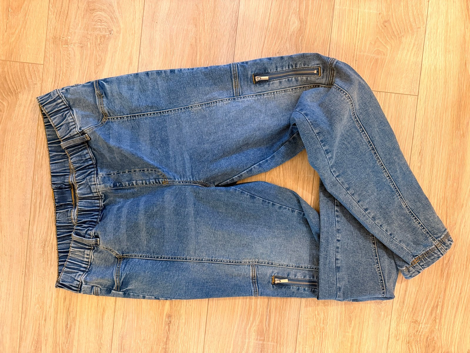 Dames Skinny Spijkerbroek MS Mode Maat 44 Stretch, Ophalen of Verzenden, Zo goed als nieuw, Blauw, W33 - W36 (confectie 42/44)