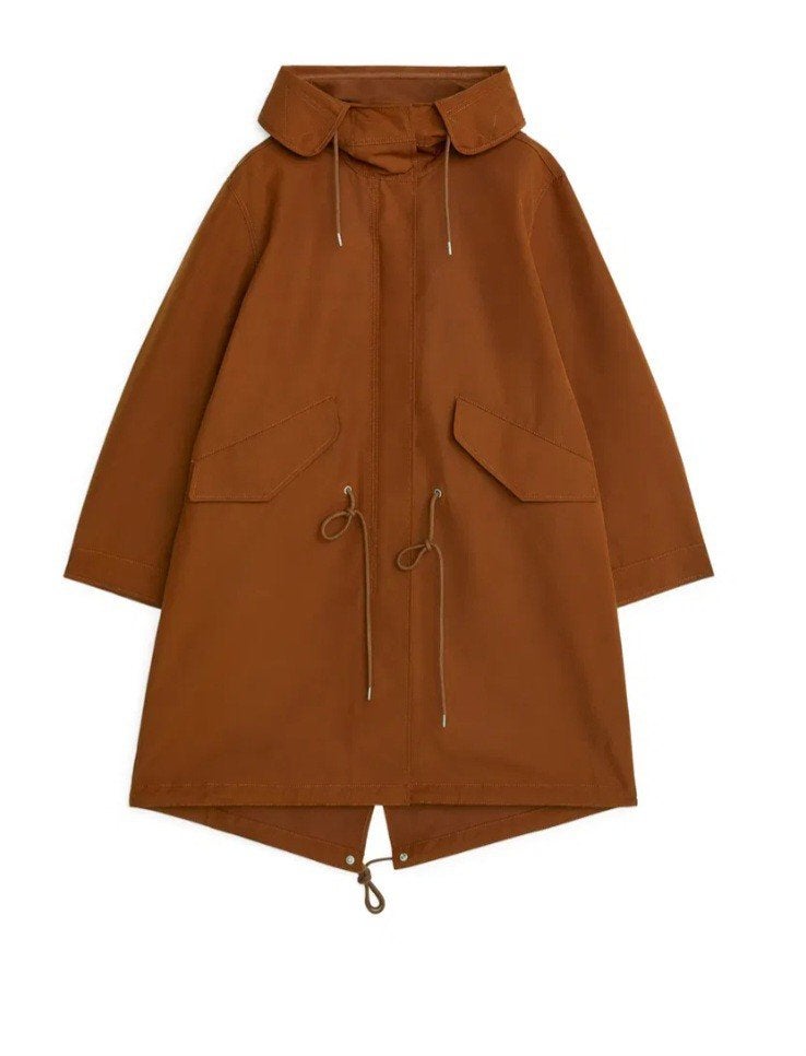 ARKET hoodie parka jas tussenjas als nieuw size L, Ophalen, ARKET, Maat 42/44 (L), Oranje