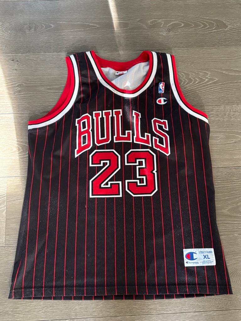 Vintage Michael Jordan Chicago Bulls Jersey - Maat XL, Zwart, Maat 56/58 (XL), Ophalen of Verzenden, Zo goed als nieuw