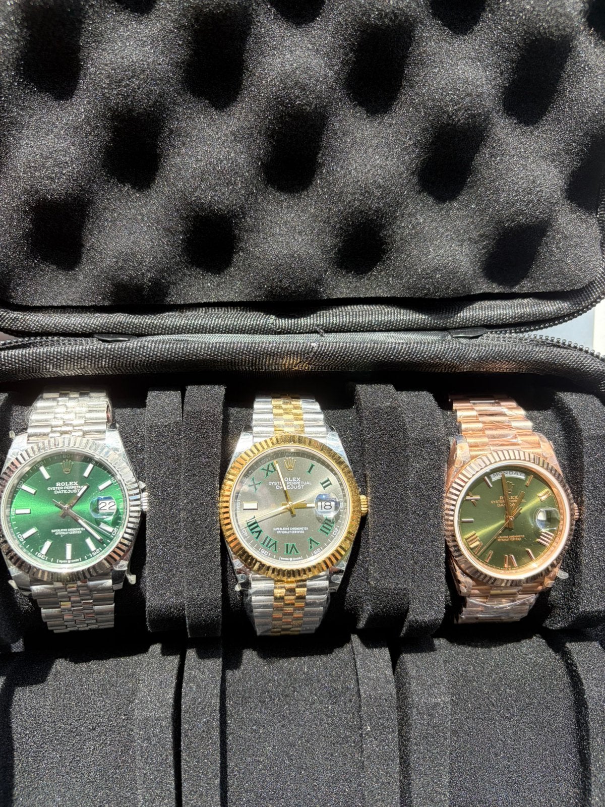 Datejust Daydate Wimbeldon BP Factory, Sieraden, Tassen en Uiterlijk, Horloges | Antiek, Ophalen, Staal, Overige merken, 1960 of later