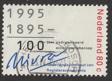 Nederland 1995 1637 NIVRA, Gest Den Bosch, Postzegels en Munten, Postzegels | Nederland, Ophalen of Verzenden, Na 1940, Gestempeld