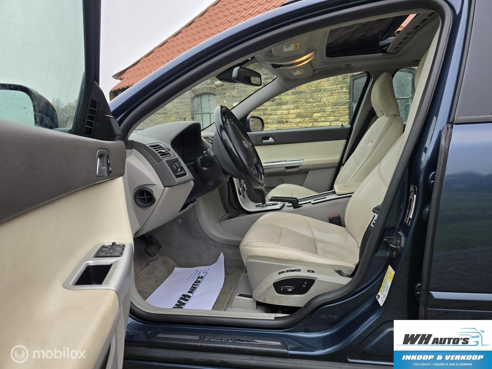Volvo V50 2.4i R-Design Automaat! Open dak, Voorwielaandrijving, Euro 5, Blauw, 170 pk