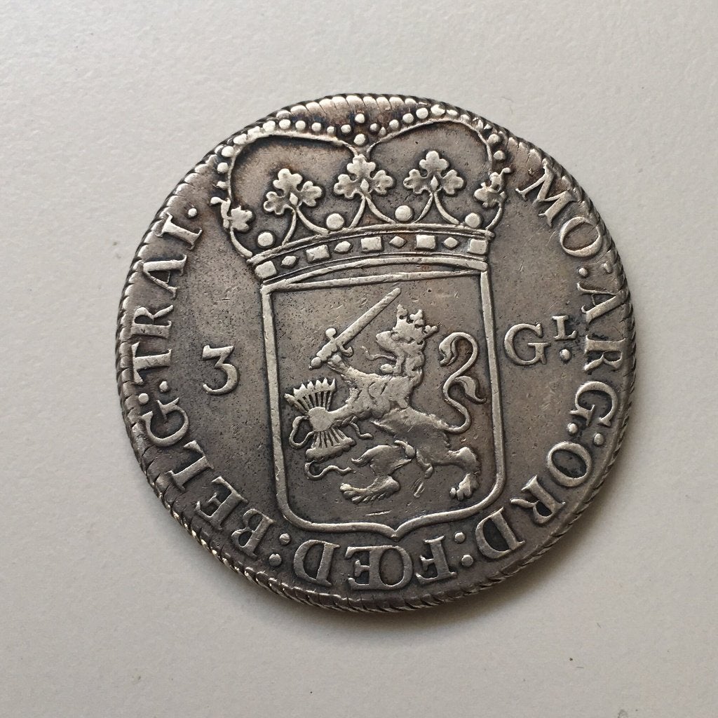 3 Gulden Utrecht 1794, Vóór koninkrijk, Zilver, Losse munt, Overige waardes