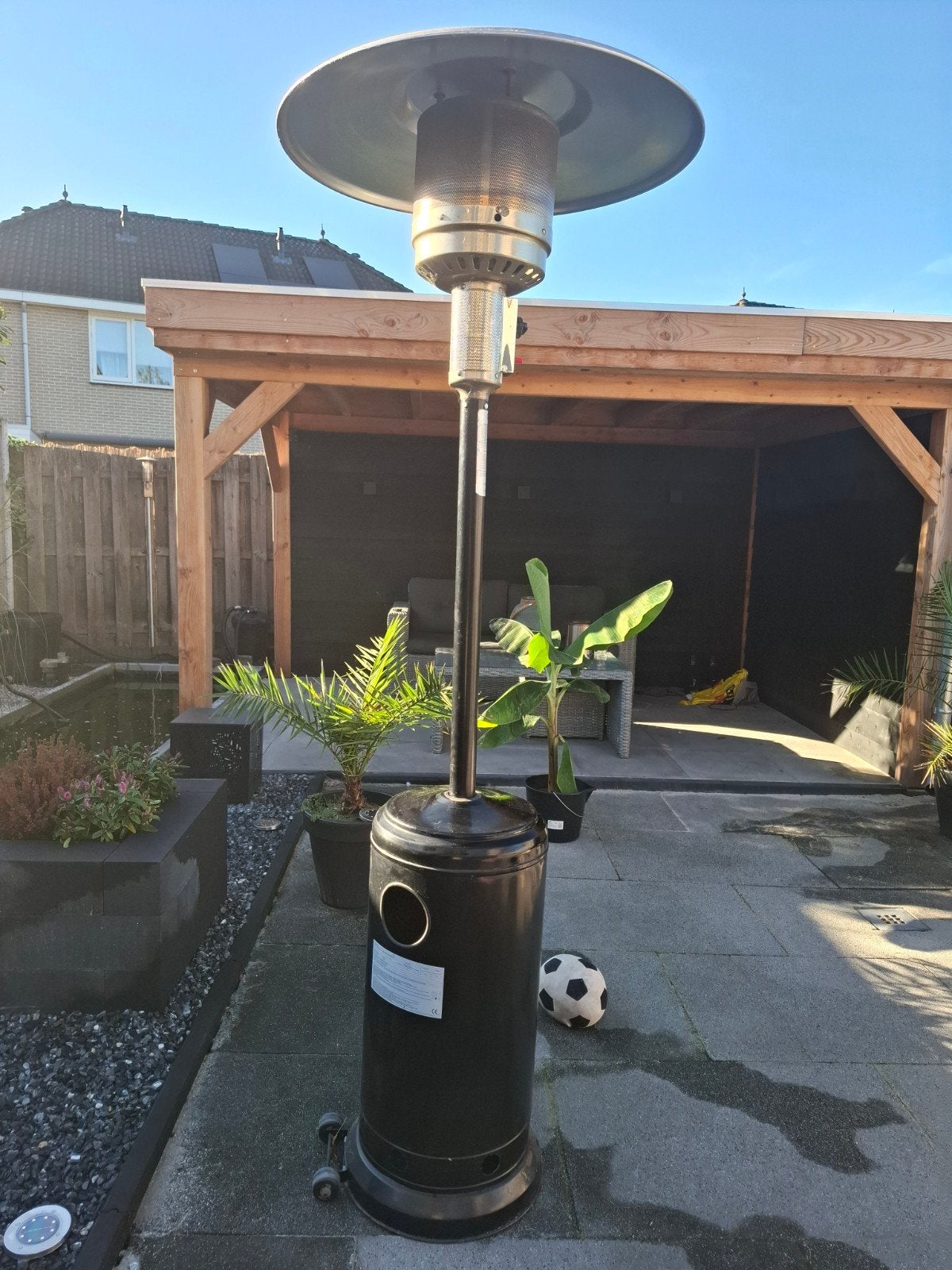 Terrasheater op gas - beetje roestig, Tuin en Terras, Ophalen, Gebruikt, Gas, Vloer