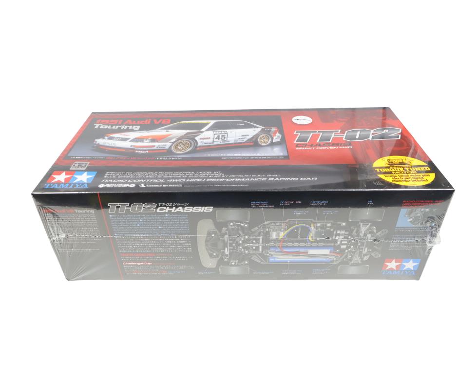 Tamiya 58682 1:10 RC Audi V8 Tourenwagen TT-02, Elektro, Nieuw, Ophalen of Verzenden, Schaal 1:10