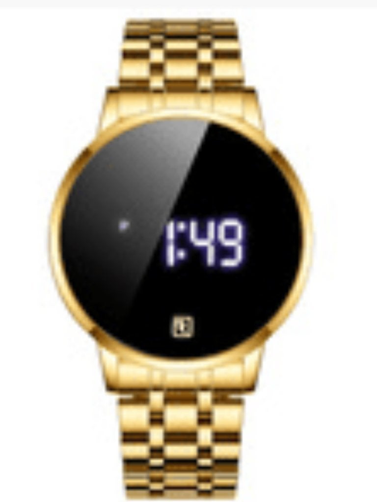 nieuw horloge digitaal goud of blauw, Ophalen of Verzenden, Nieuw, Staal, Overige merken