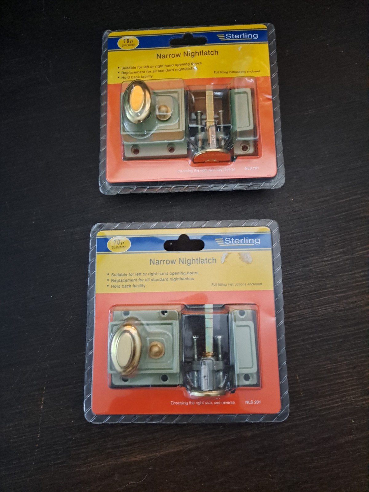 Sterling Nachtslot of valslot- 2 stuks - Nieuw in verpakking, Doe-het-zelf en Verbouw, Hang- en Sluitwerk, Ophalen of Verzenden